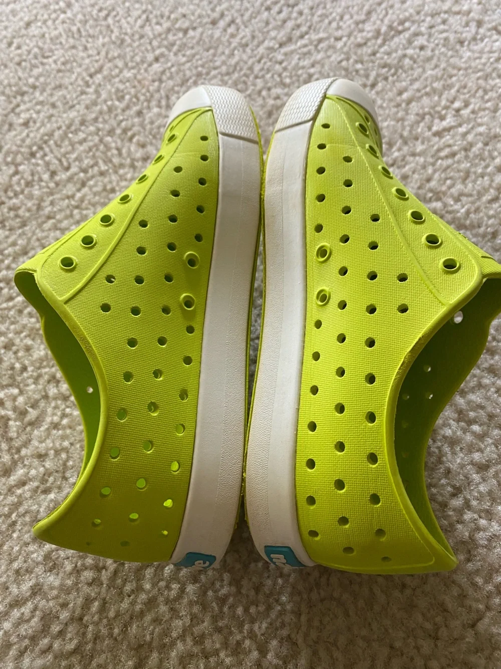 Native Kids Water Shoes Jefferson Slip-On - Neon Lime